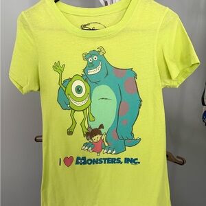 Disney Monsters, Inc. Neon Green T-Shirt
